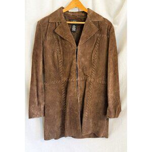 Vintage Sonoma Brown Suede Jacket, Western style, size Large